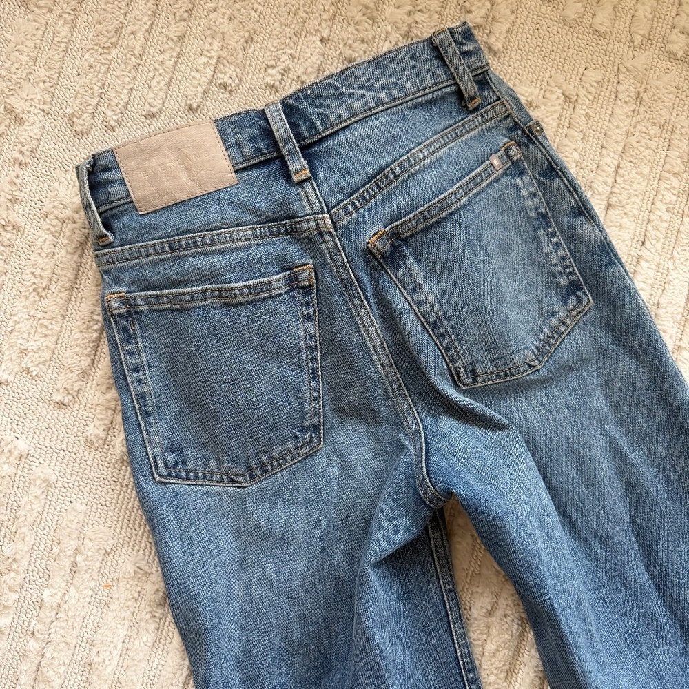 Everlane way high wide leg ankle jeans